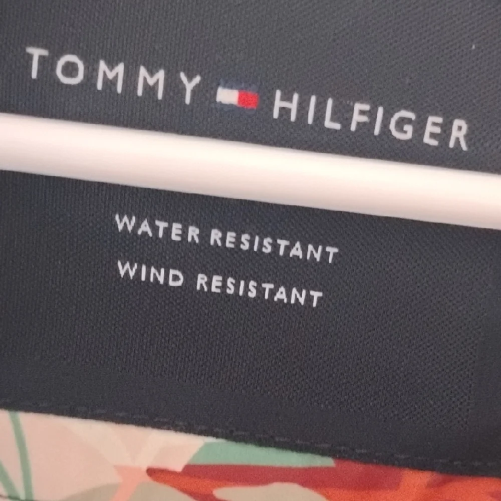 Tommy Hilfiger Windbreaker Bomber Jacket with Ribbed Trim - Picture 7 of 8